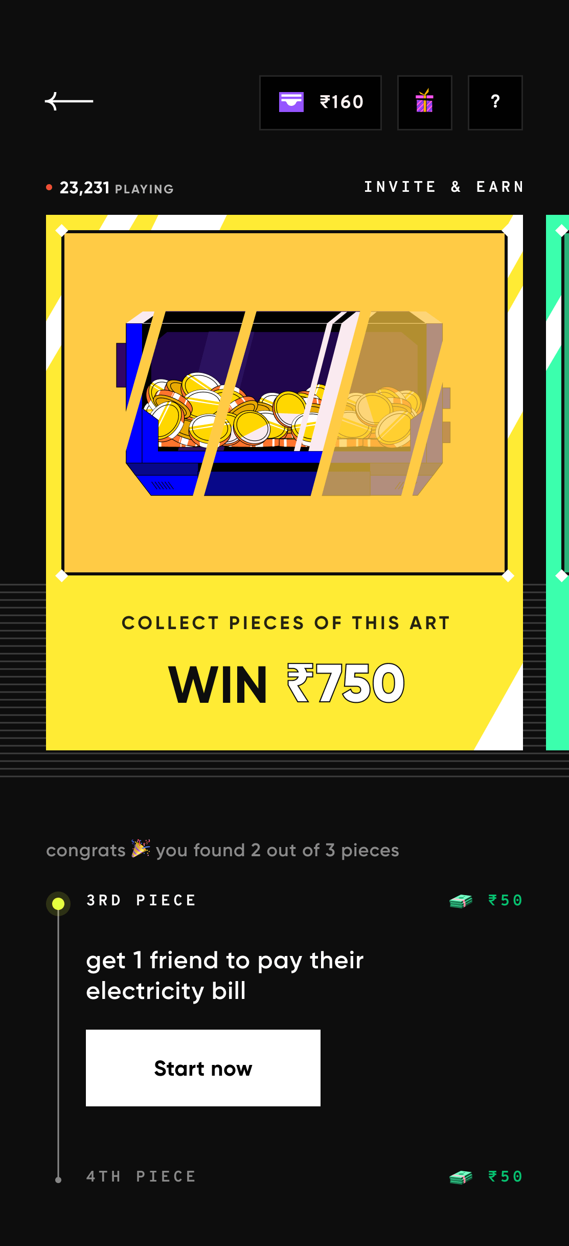 Mobile design of Referrals in CRED